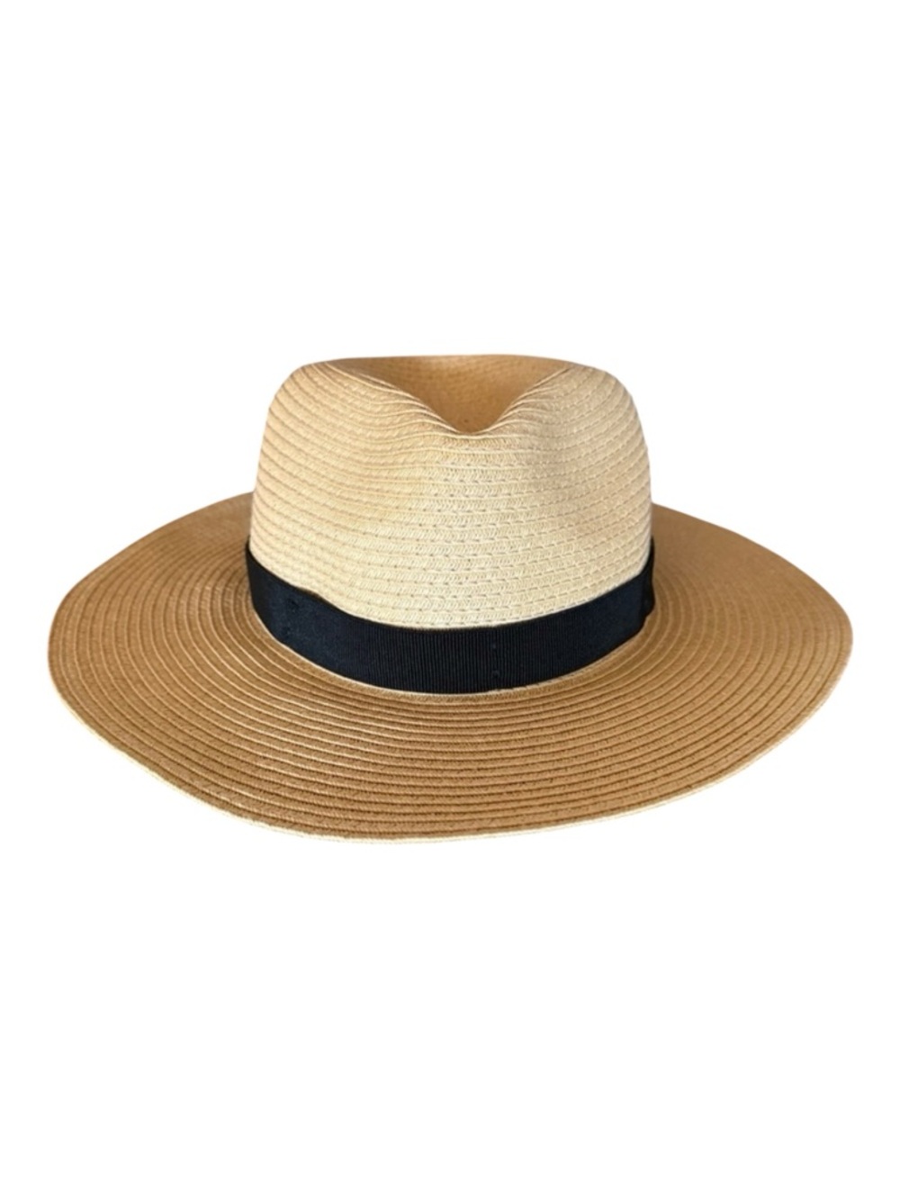J. Crew Factory Packable Straw Hat with Black Band